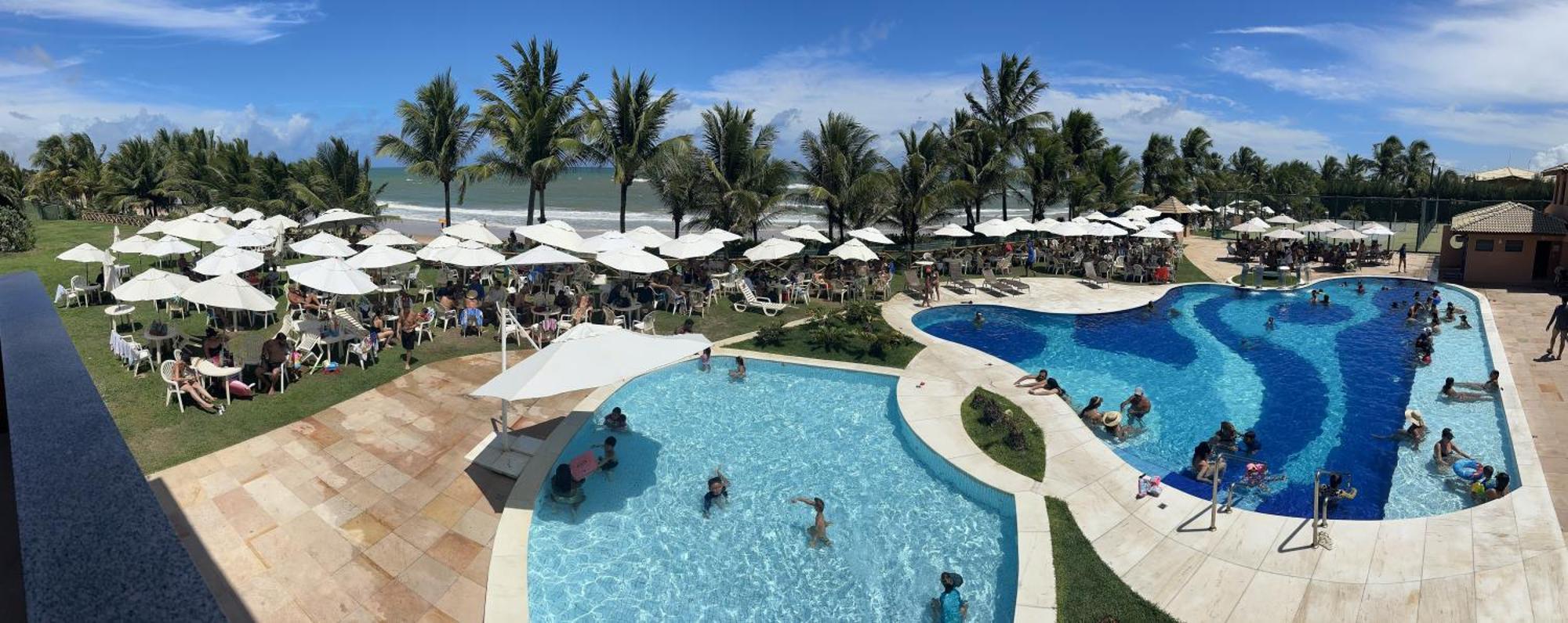 Flat Guarajuba 4 Quartos Terreo A Beira Mar - Pe Na Areia - Governanca Com Arrumadeira E Wi Fi Inclusos Camassari ภายนอก รูปภาพ
